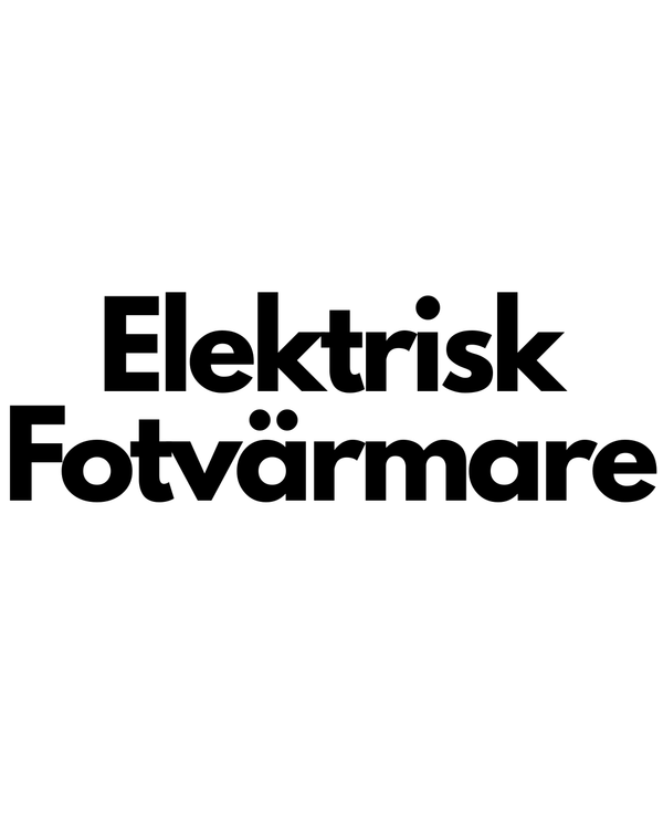 Elektrisk Fotvärmare